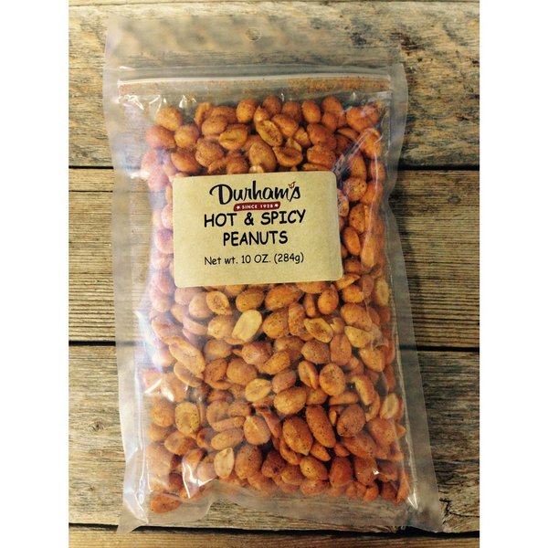 Durhams Hot and Spicy Peanuts 10  Bagged 7304240013